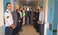 عیادت ریاست و مدیریت بیمارستان شهید قدوسی از بخش زنان