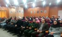 مراسم گرامیداشت دهه بصیرت و مقاومت و ششمین سالگرد شهادت سپهبد حاج قاسم سلیمانی، امروز چهارشنبه در بیمارستان شهید آیت الله قدوسی برگزار شد