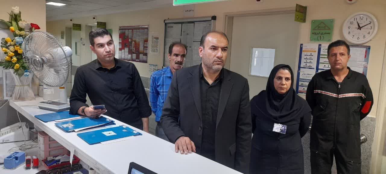بازدید 3 ساعته نماینده ی شریف شهرستان نهاوند از بیمارستان شهید قدوسی 