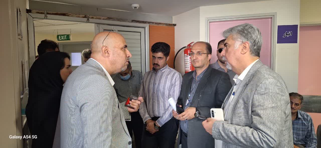 بازدید معاونت محترم درمان دانشگاه از بیمارستان شهید آیت الله قدوسی و بررسی روند توسعه خدمات درمانی